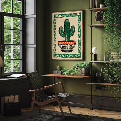 Cacti Mexican Style Plant Poster