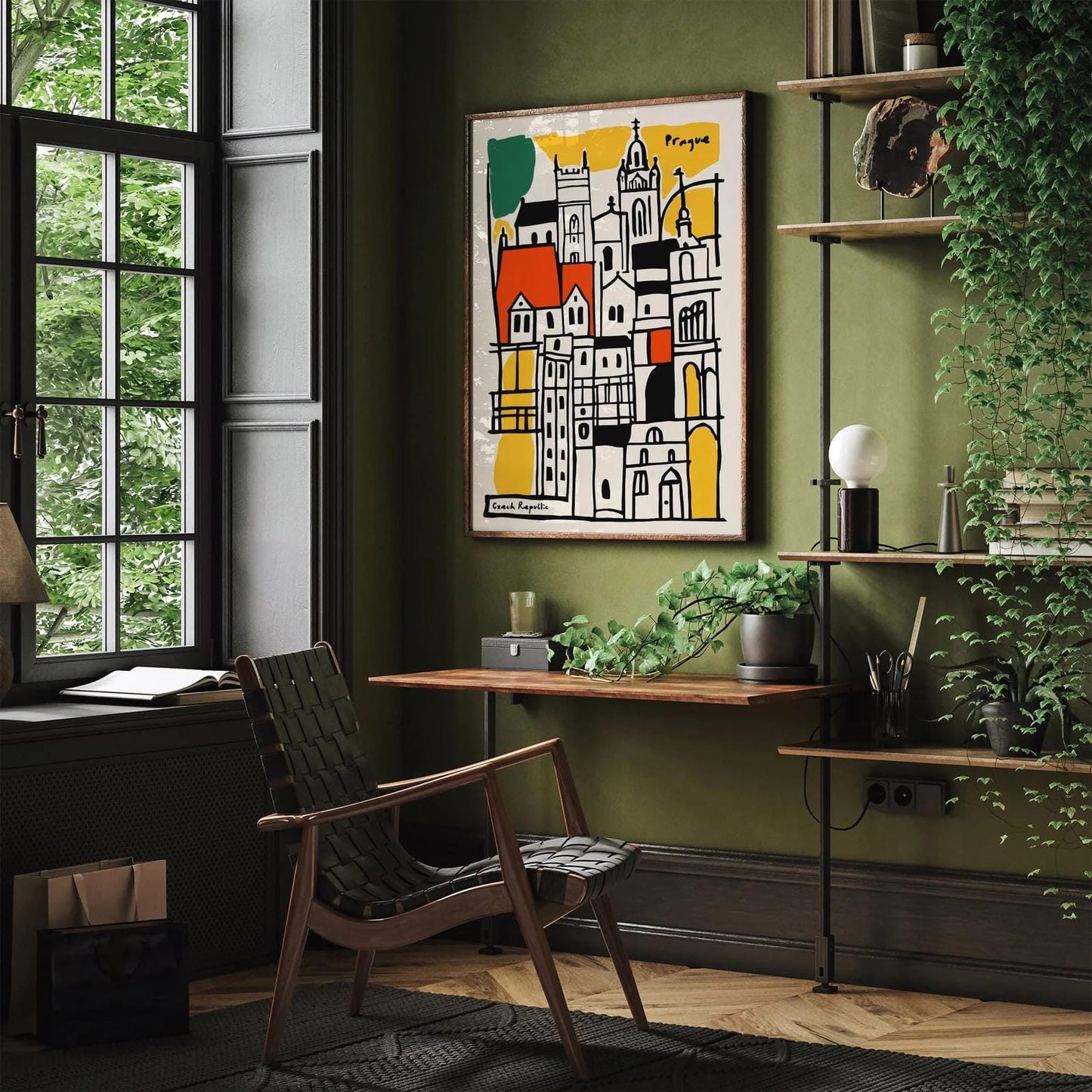 Prague Czech Republic Architecture Poster
