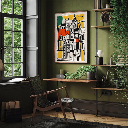 Prague Czech Republic Architecture Poster