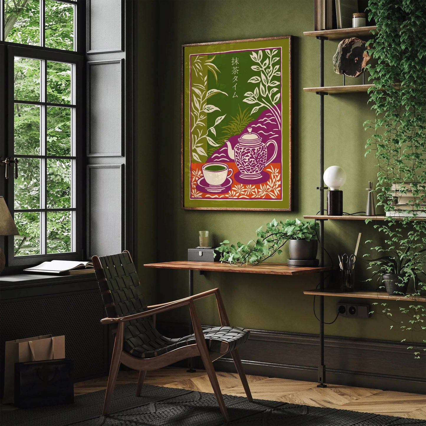 Matcha Tea Art Print – Trendy Home Decor & Tea Lover Gift