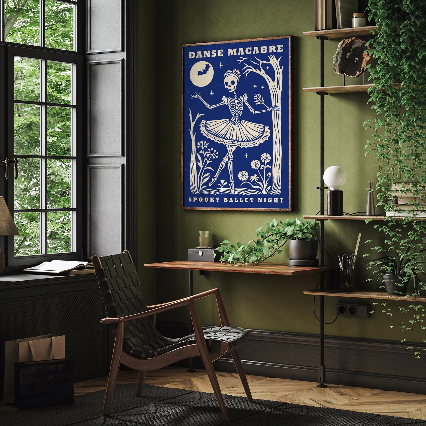 Danse Macabre Spooky Ballet Night Poster