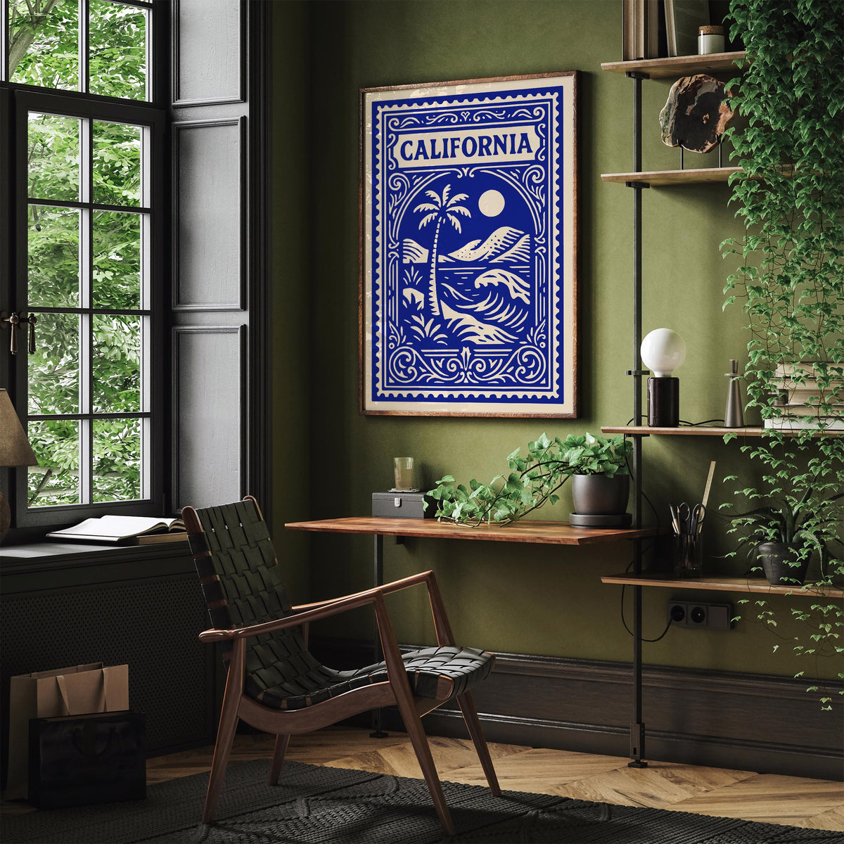 California Blue Travel Poster