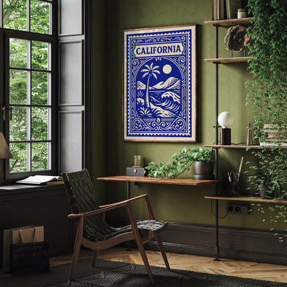 California Blue Travel Poster