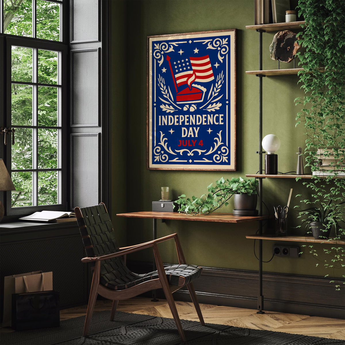July 4 Independence Day Art Poster