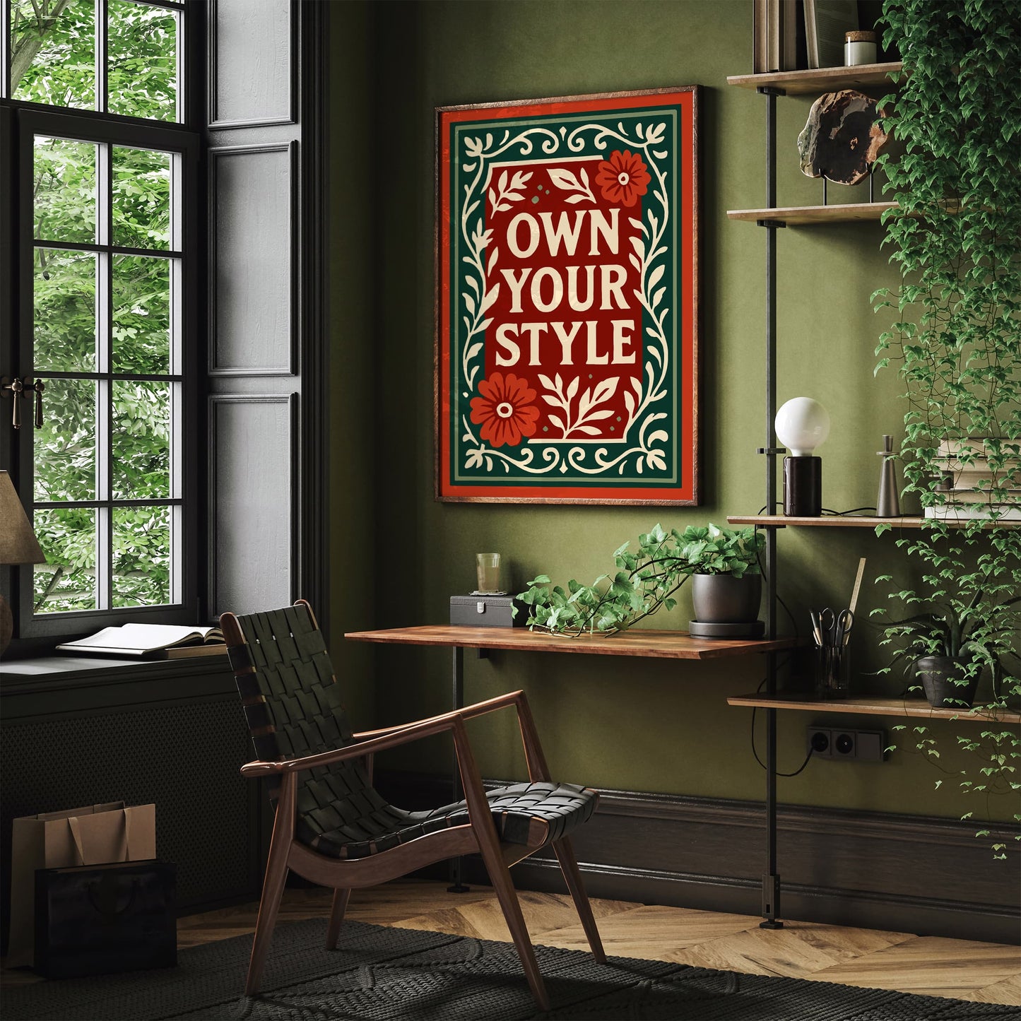 Own Your Style Quote Poster,  Fashion Room Decor
