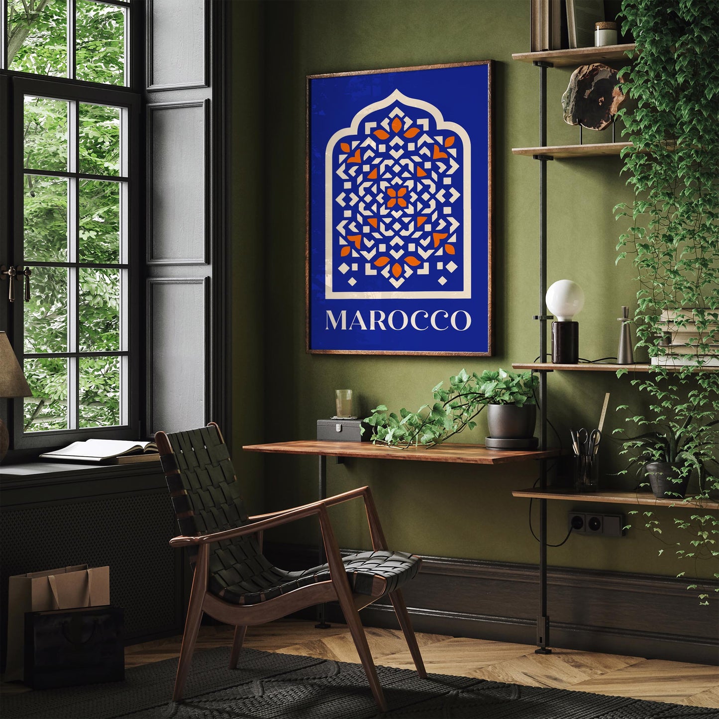 Marocco Abstract Travel Poster