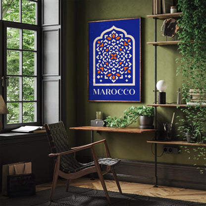 Marocco Abstract Travel Poster