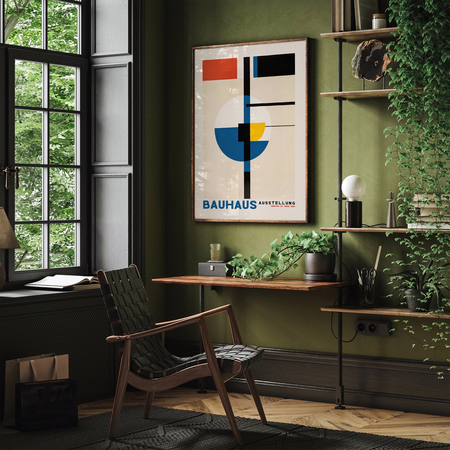 Bauhaus 1923 Ausstellung Retro Poster Wall Art