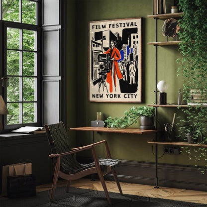 New York Film Festival Poster – Retro Design