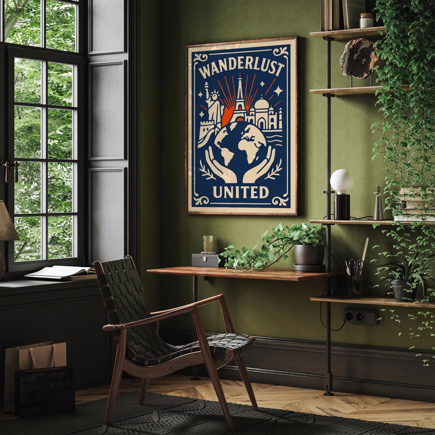 Wanderlust United Travel Poster