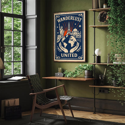 Wanderlust United Travel Poster