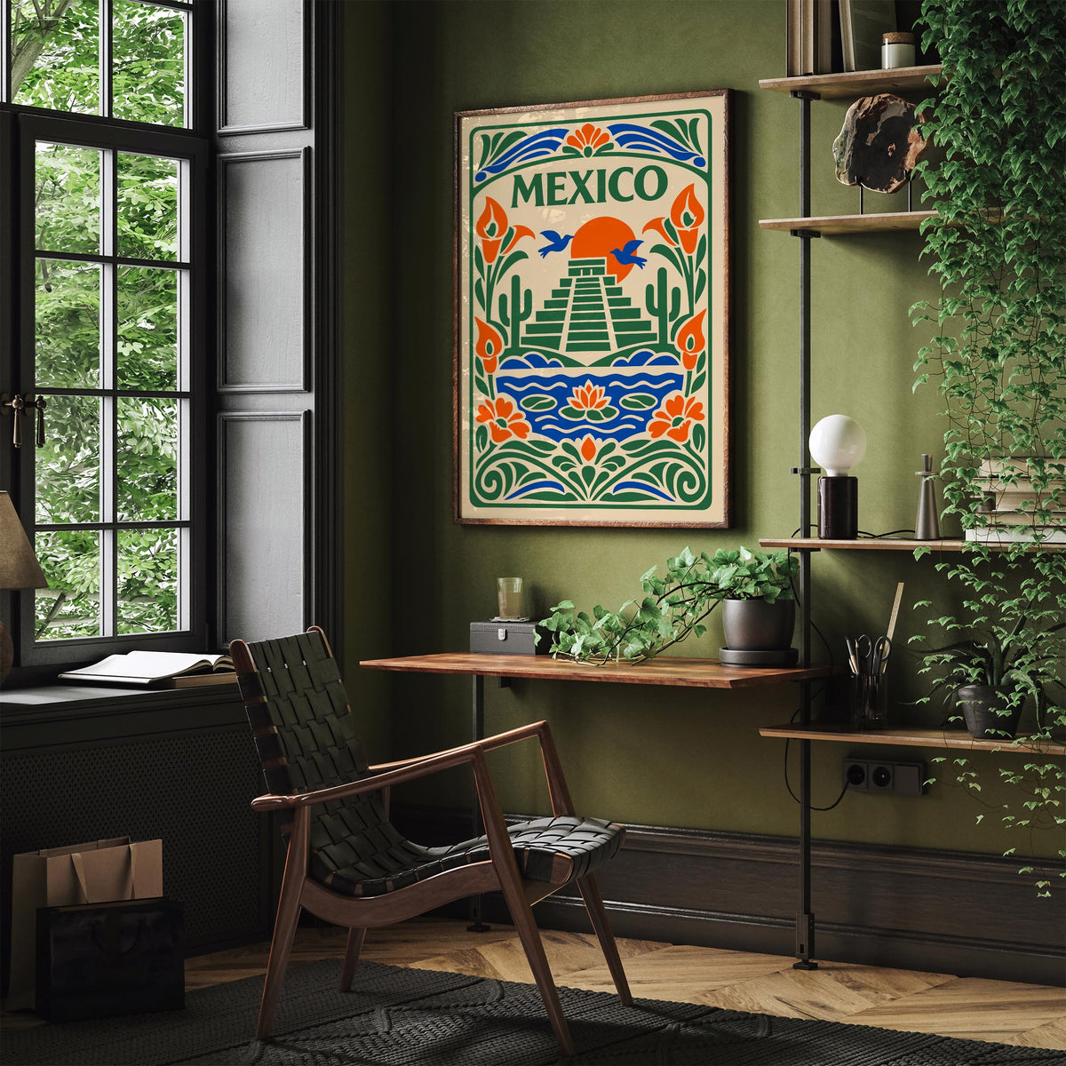 Colorful Mexico Travel Poster