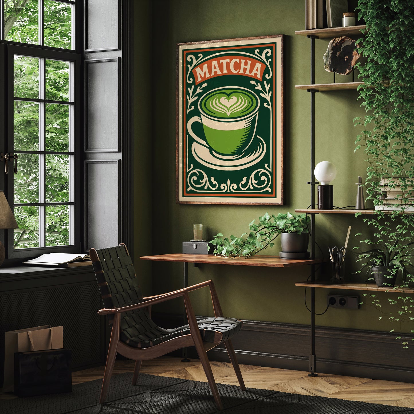 Matcha Green Drink Poster - Restaurant or Kitchen Wall Art Decor