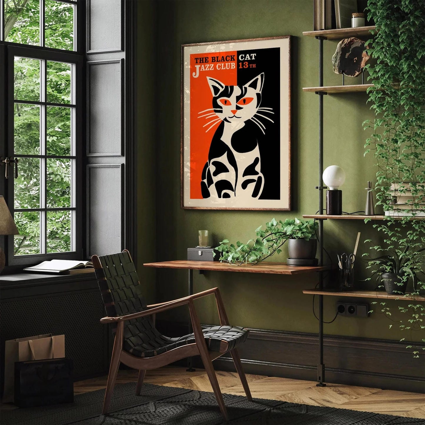 The Black Cat Jazz Club Poster