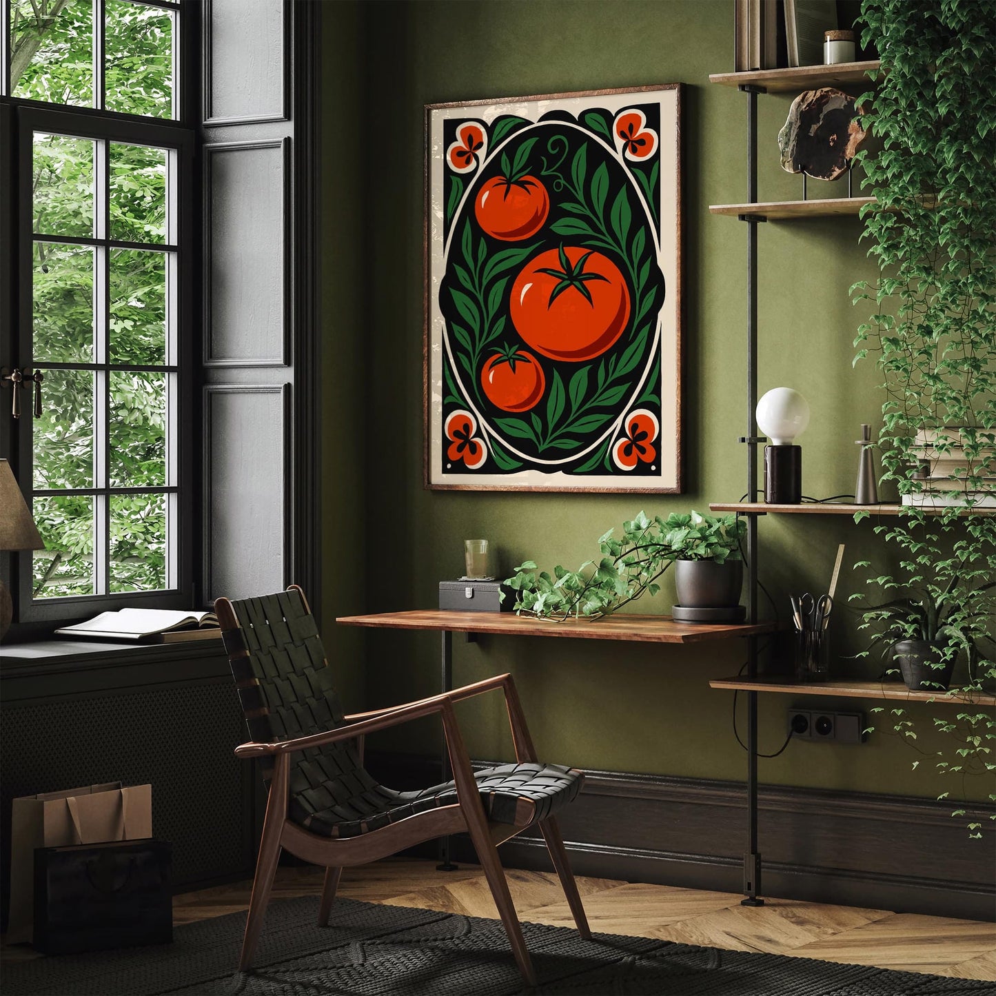 Red Tomatoes Poster - Elegant Kitchen Wall Art