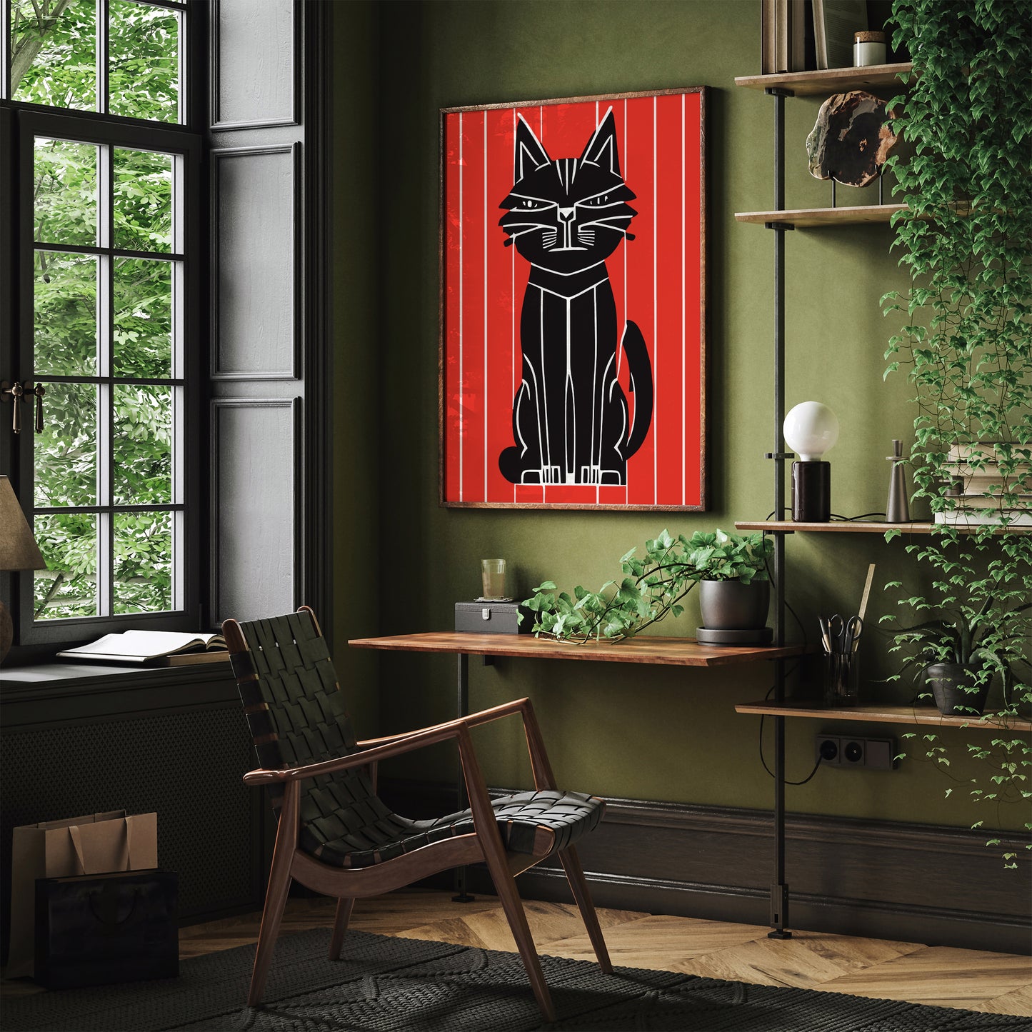 Japanese Cat Artwork Wall Art