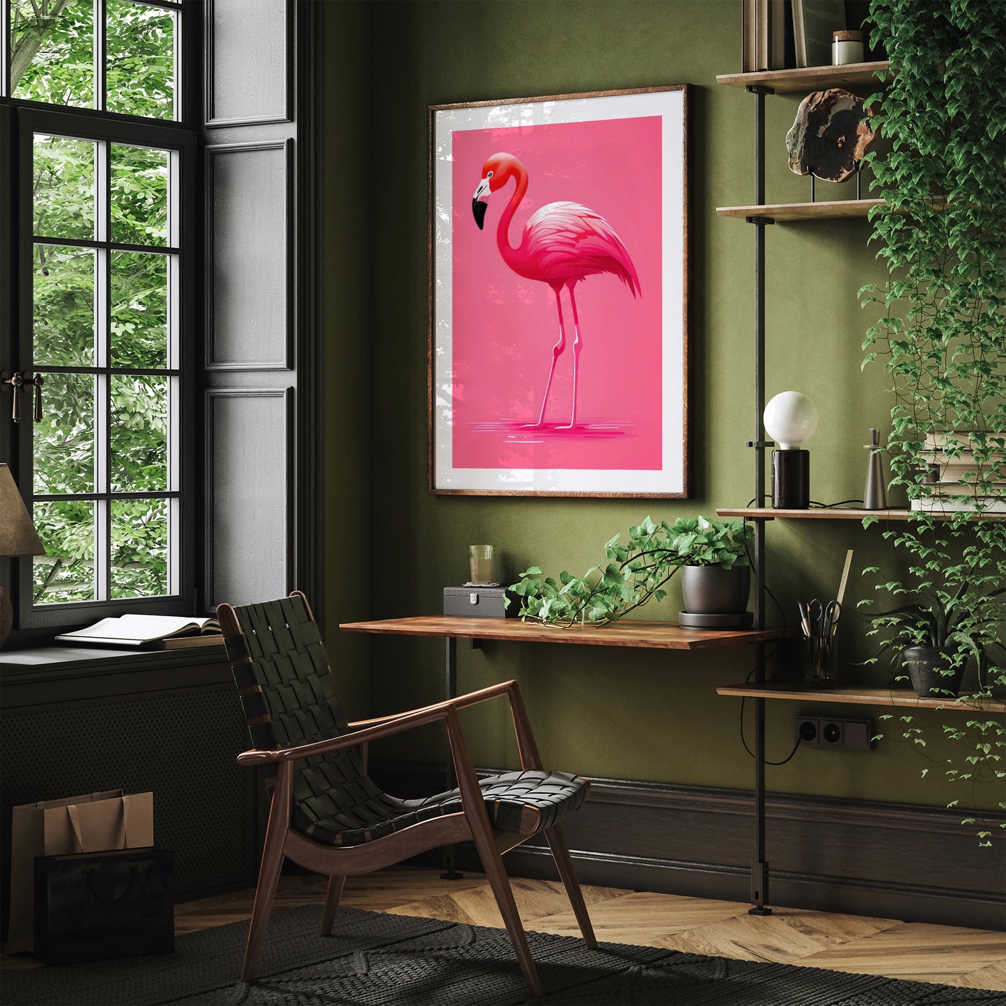 Pink Flamingo Wall Art