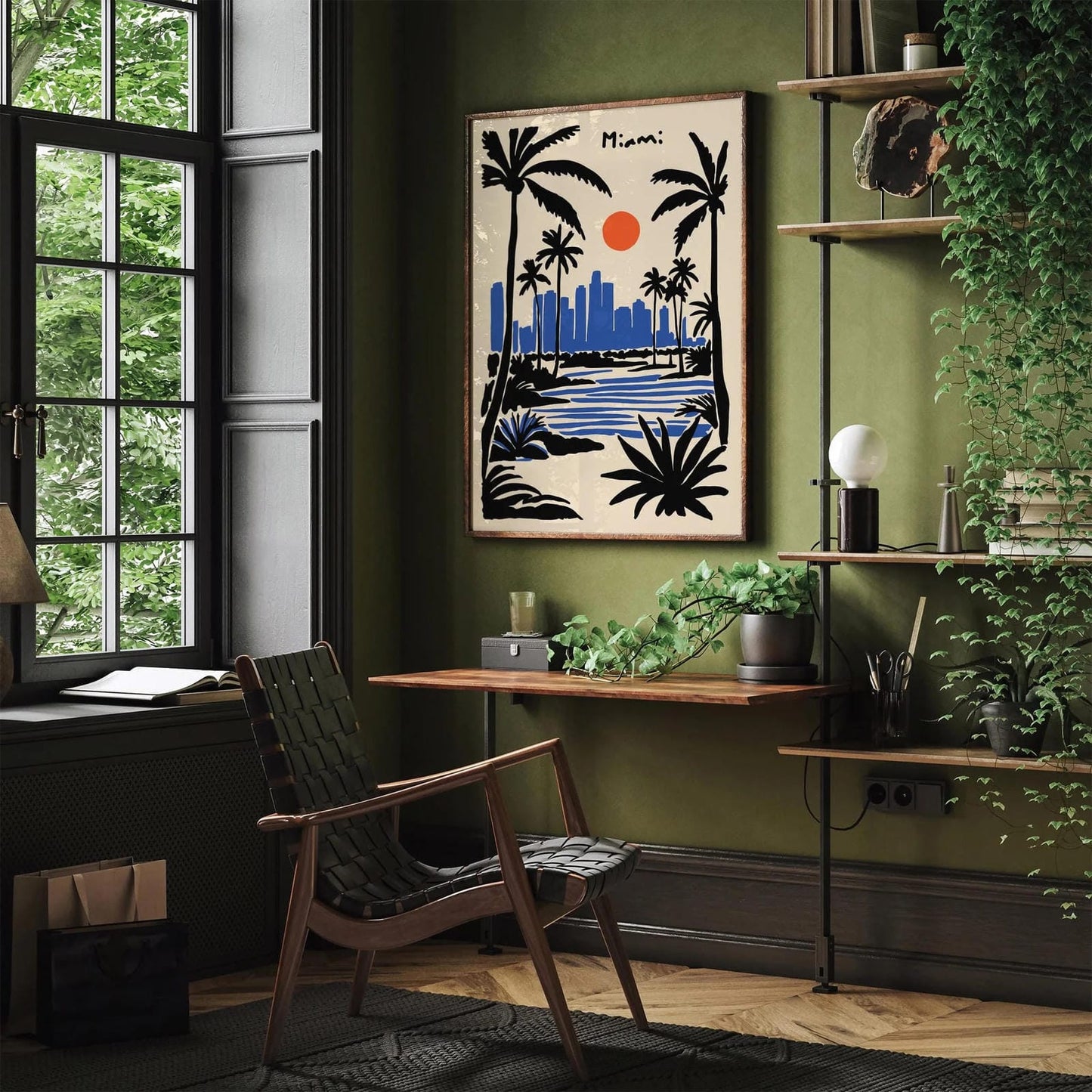 Miami Wall Art – Modern Travel Print