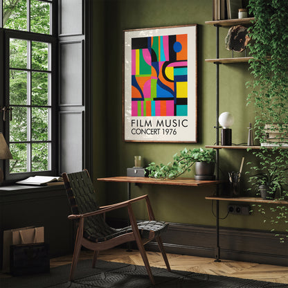 Film Music Concert Retro Art Print