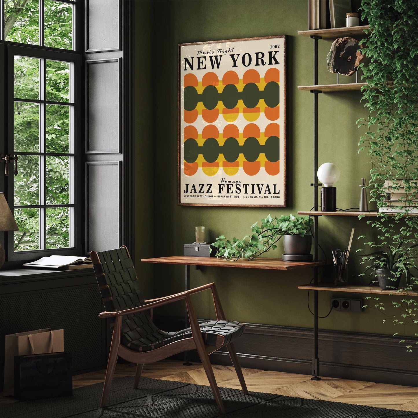 New York Music Night 60s Vibe Poster