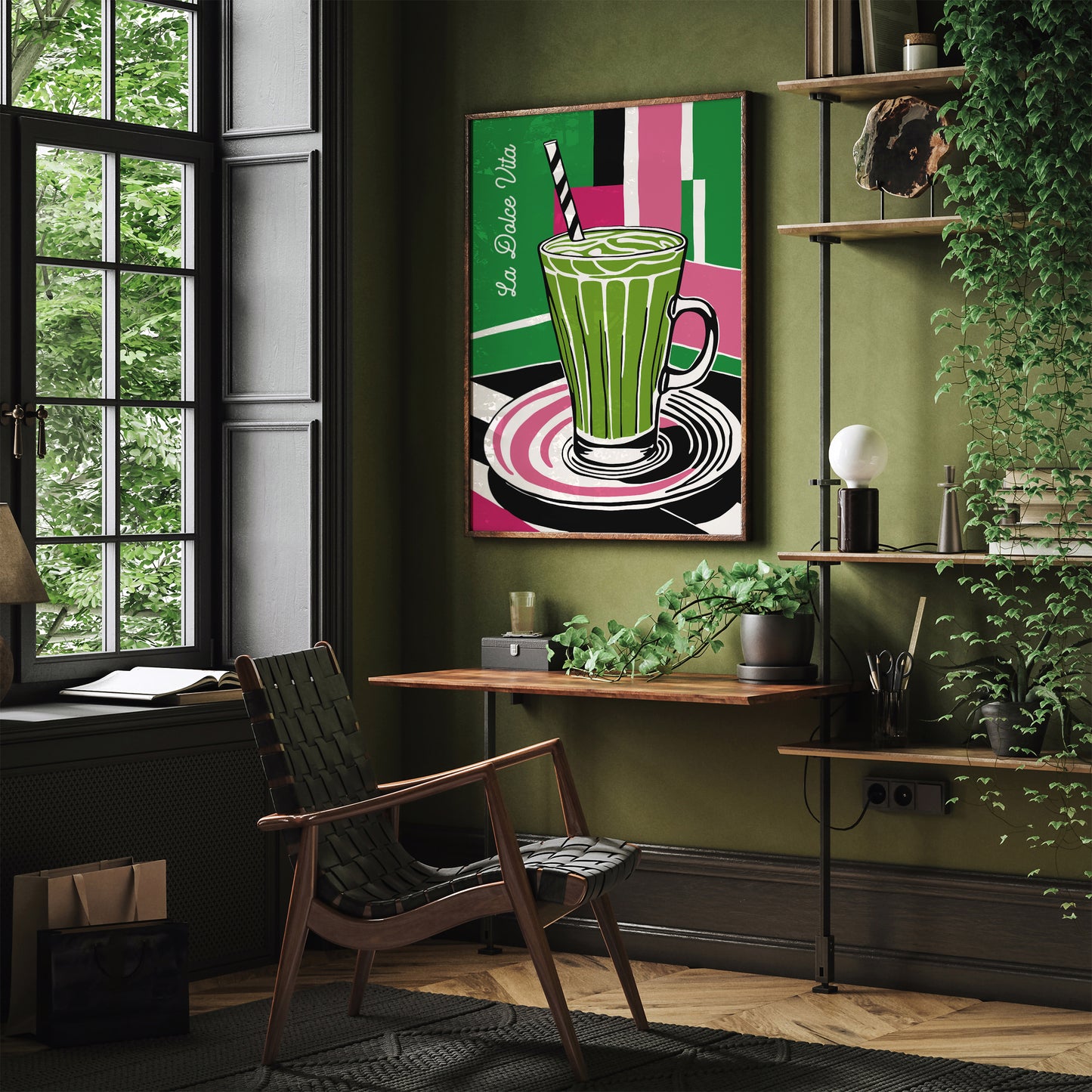 Green Matche Drink Kitchen Poster