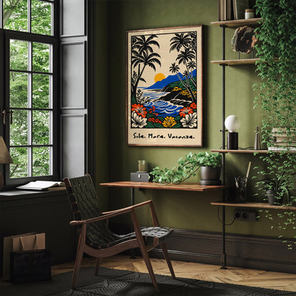 Sole. Mare. Vacanze. Poster