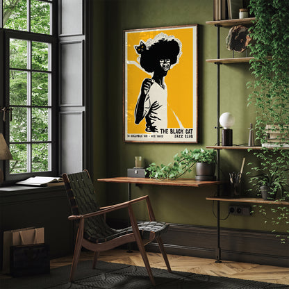 The Black Cat Jazz Club NYC Poster