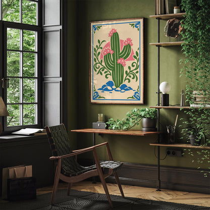 Saguaro Cactus Art Poster