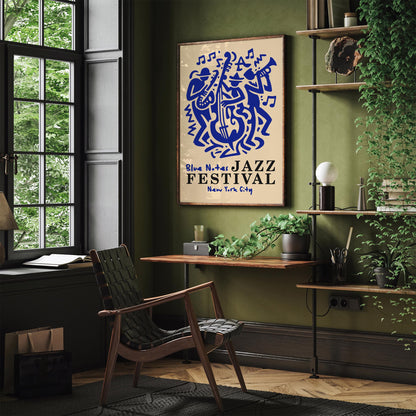 Blue Notes Jazz Music Festival Poster