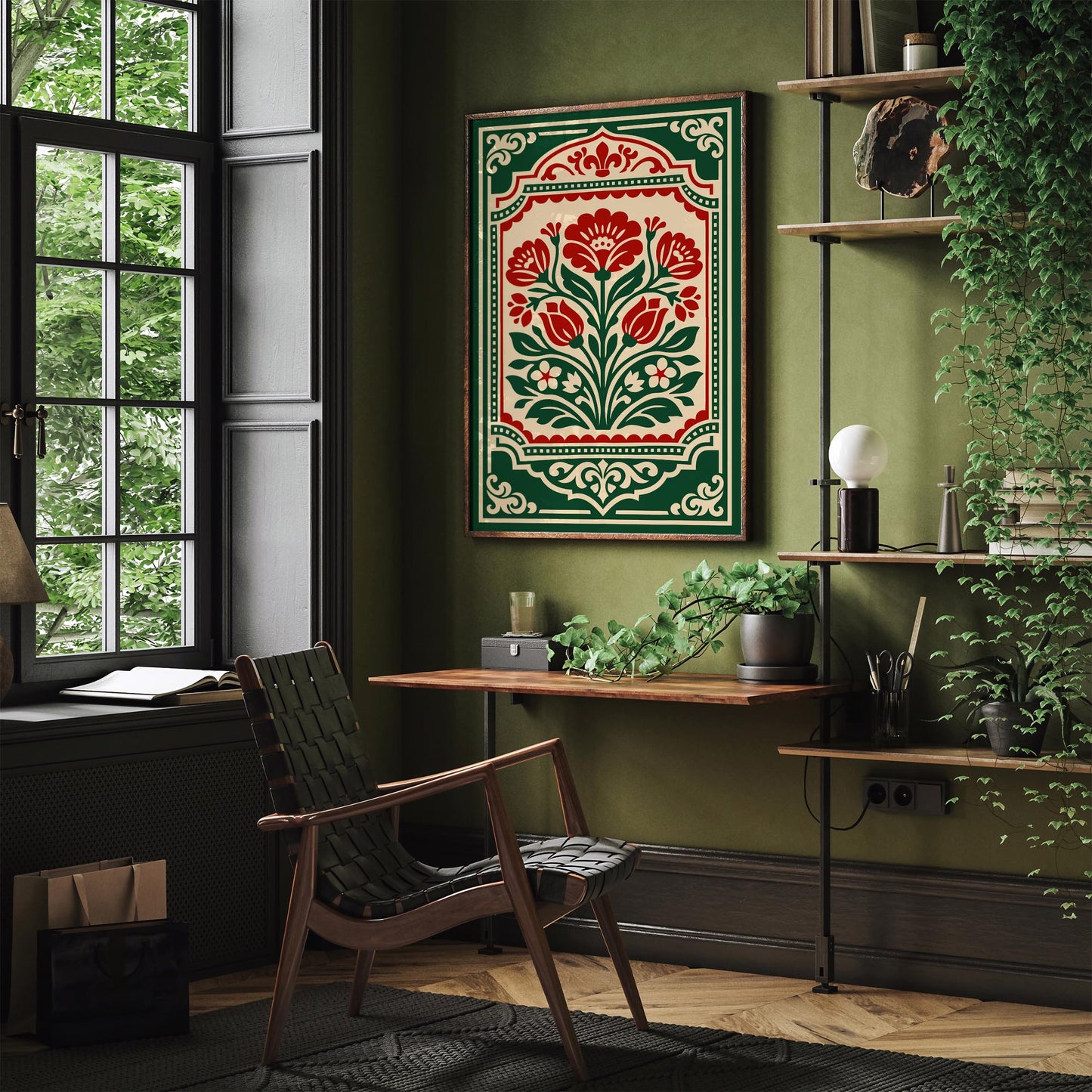 Rococo Botanical Wall Art Print