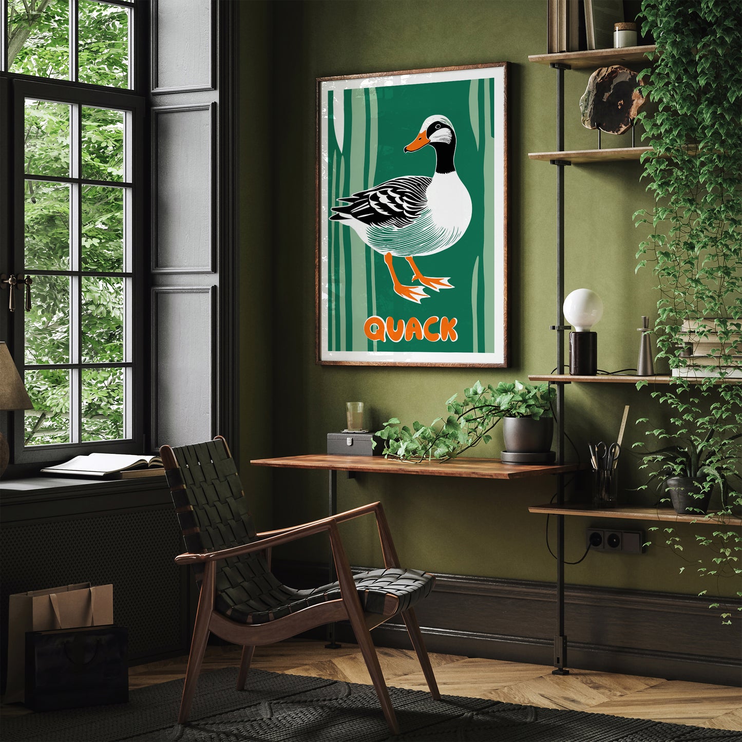 Quack - Quirky Goose Poster