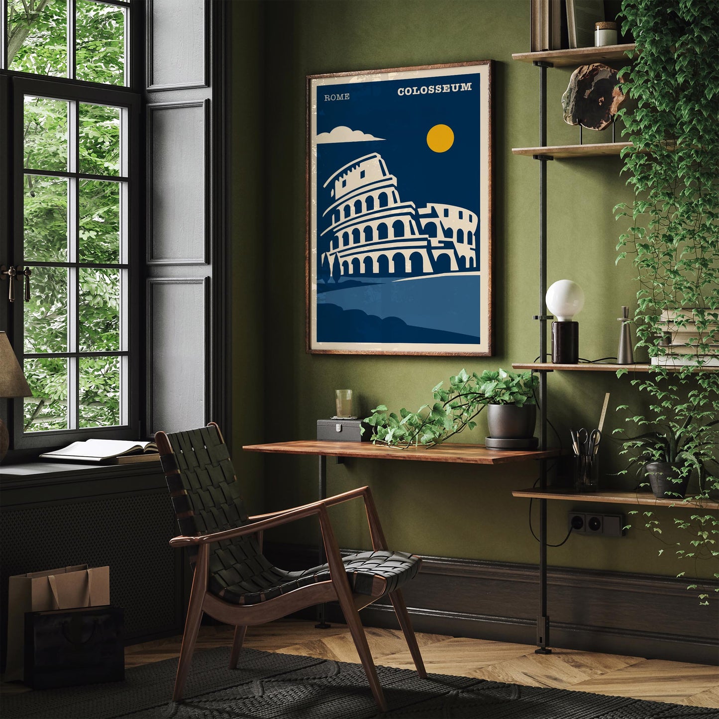 Colosseum Rome Travel Poster