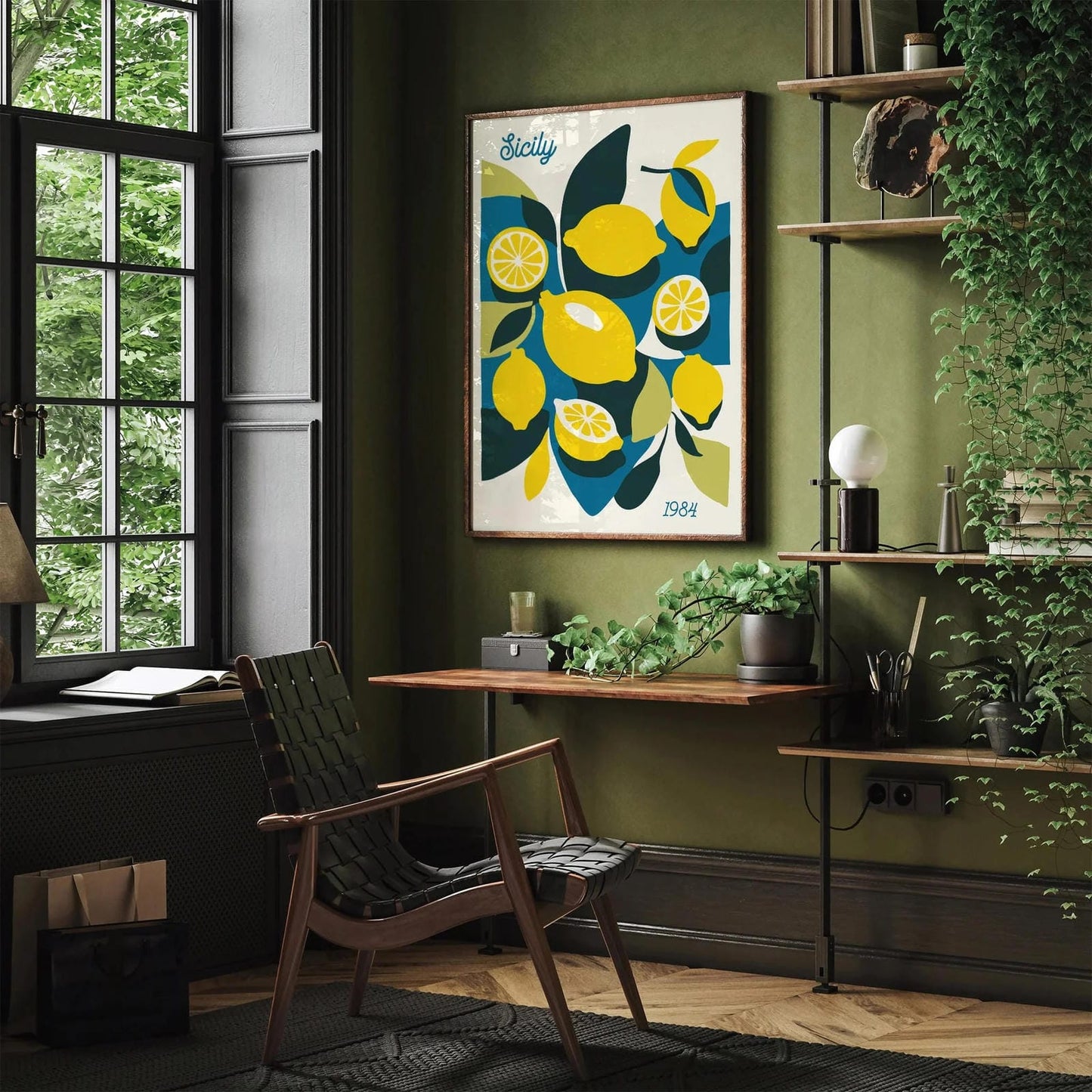 Sicily Lemon Yellow Poster