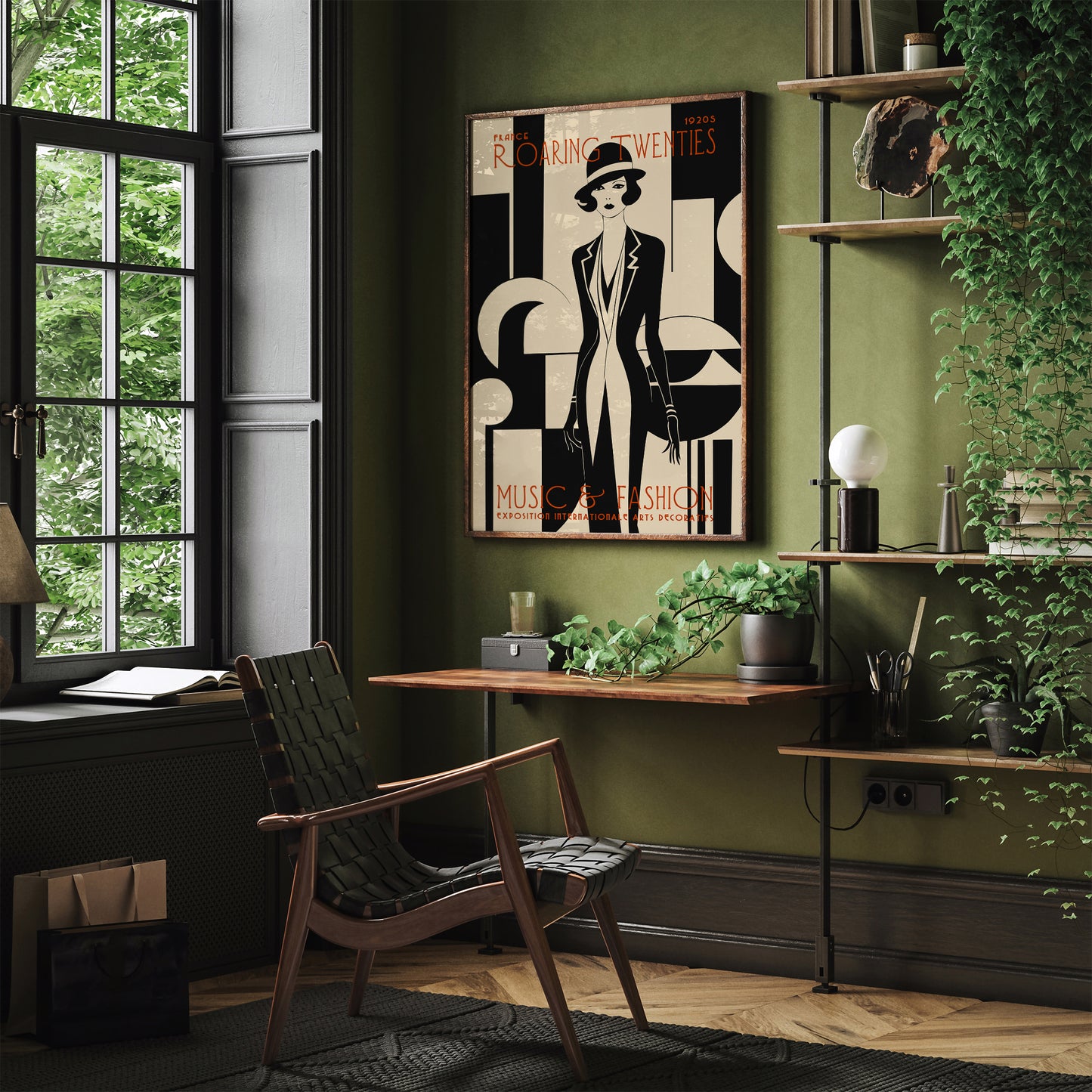 Art Deco 1920s Exhibition Poster – Vintage Retro Wall Art