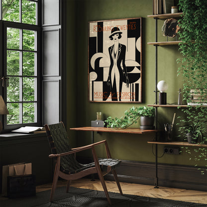 Art Deco 1920s Exhibition Poster – Vintage Retro Wall Art