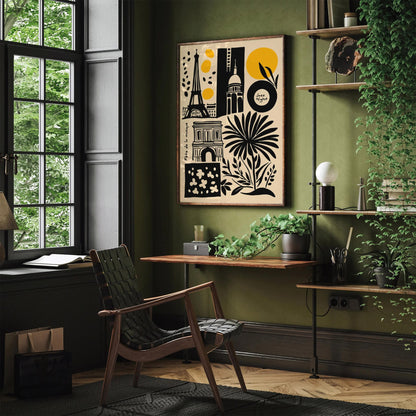 Jazz Night in Paris – Retro Travel Art Print