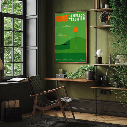 Minimal Golf Quote Poster