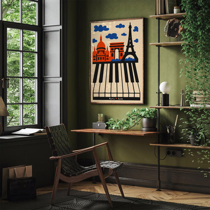 Jazz in the Heart of Paris Poster - Music Art Print 2025