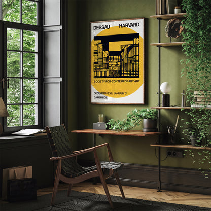 Bauhaus Architecture 1930 Poster