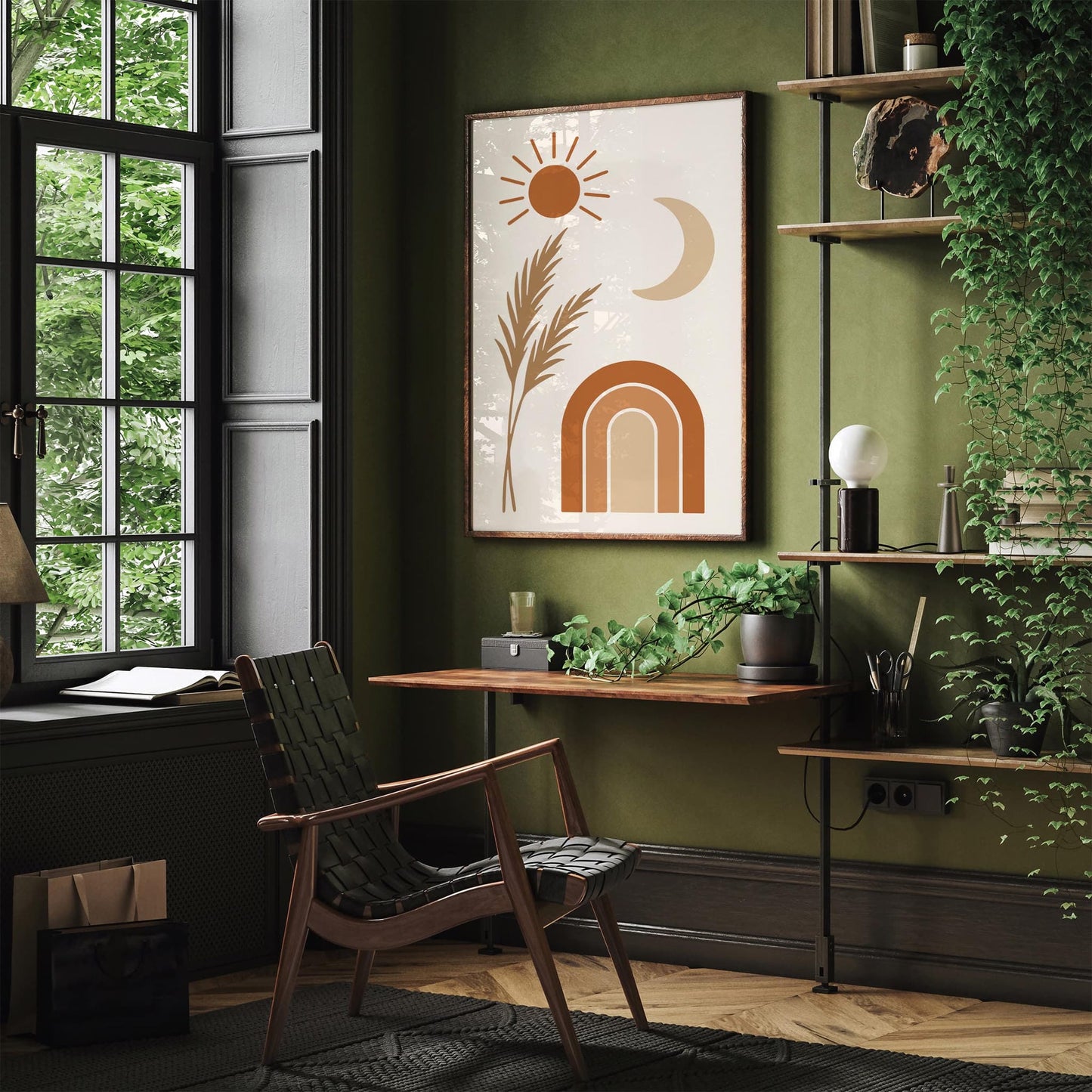 Boho Chic Minimalist Wall Art Print 2025