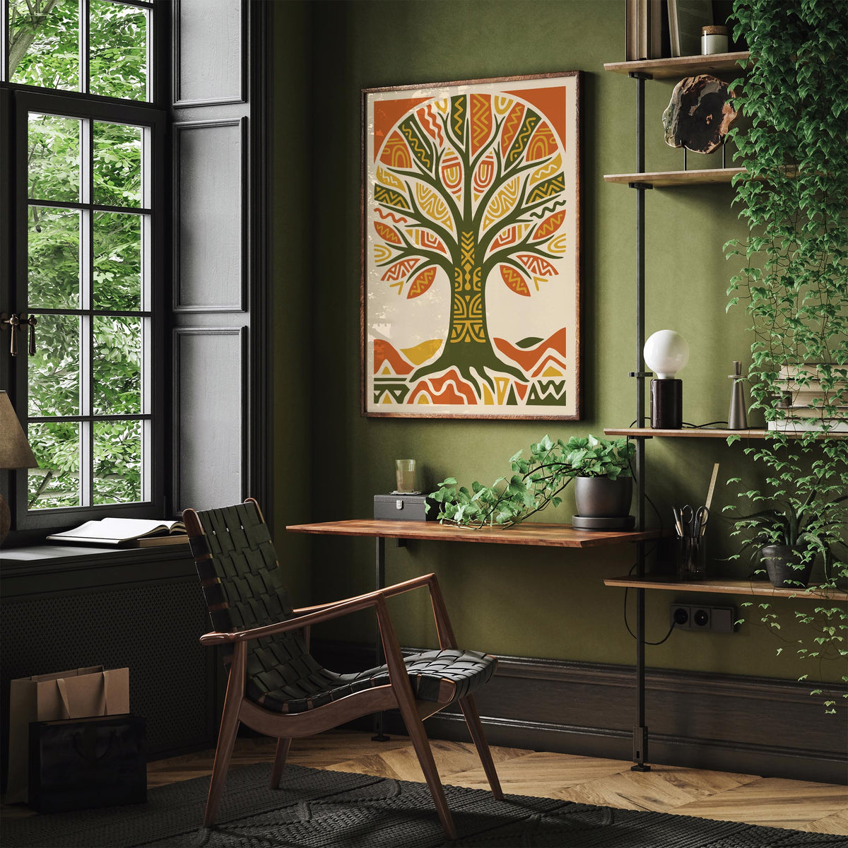 Afrohemian Tree of Life Wall Art Poster