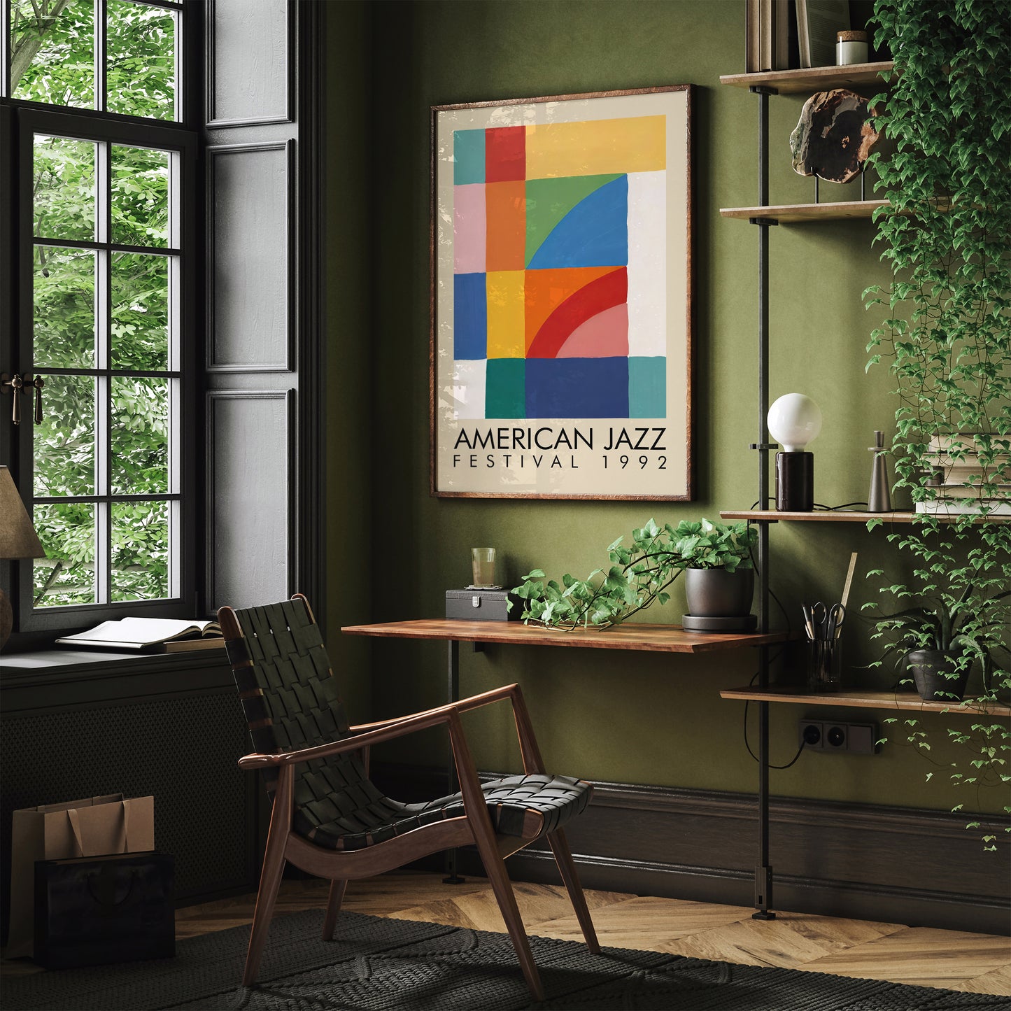 American Jazz Festival Modern Poster