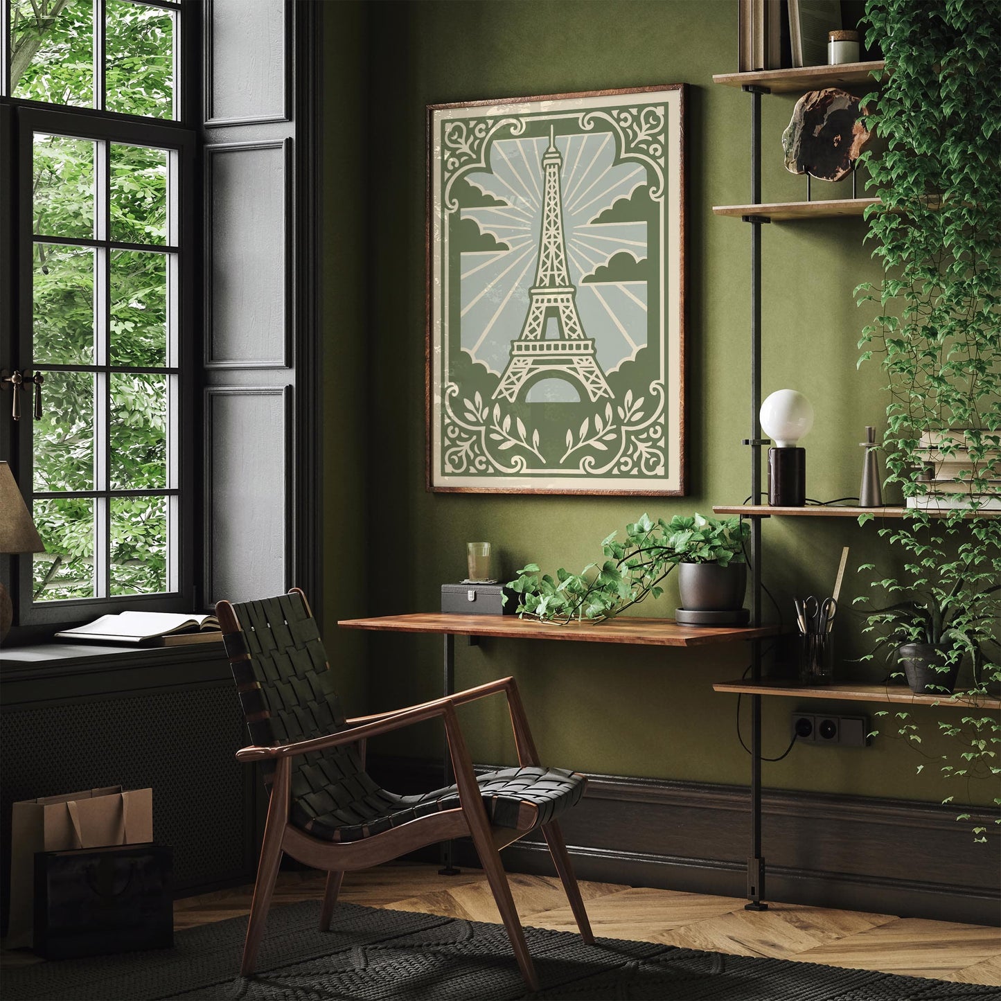 French Eiffel Tower Print - Chateau Style Art