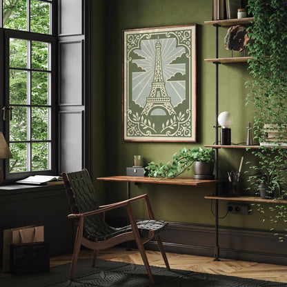French Eiffel Tower Print - Chateau Style Art