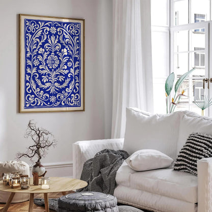 Ethno Floral Carpet Art Print