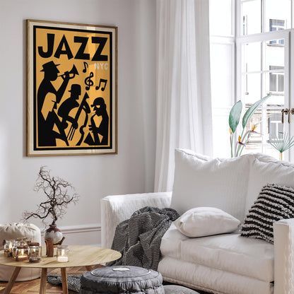 Jazz NYC Festival Poster - Retro Jazz Fest Artwork