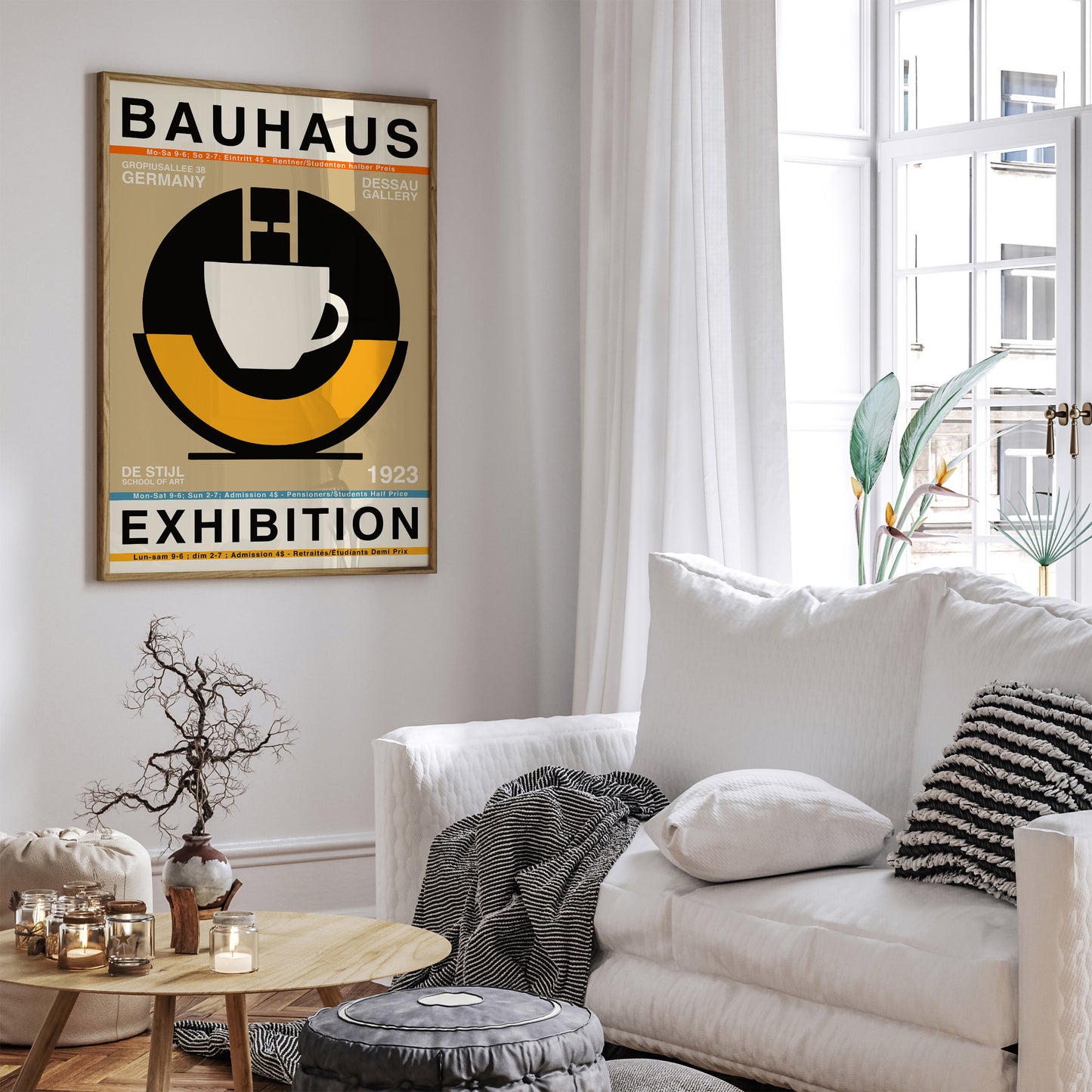 Bauhaus Exhibition Retro Poster