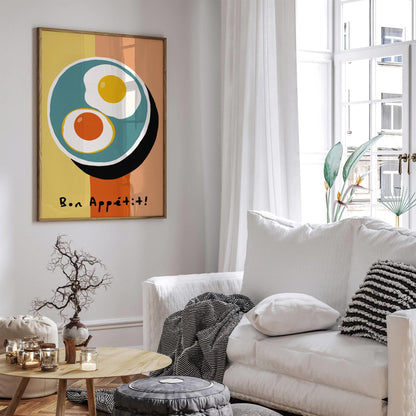 Bon Appétit Breakfast Eggs Wall Art
