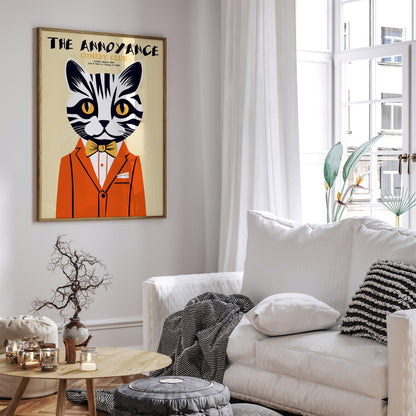 Comedy Club Funny Cat Art Print