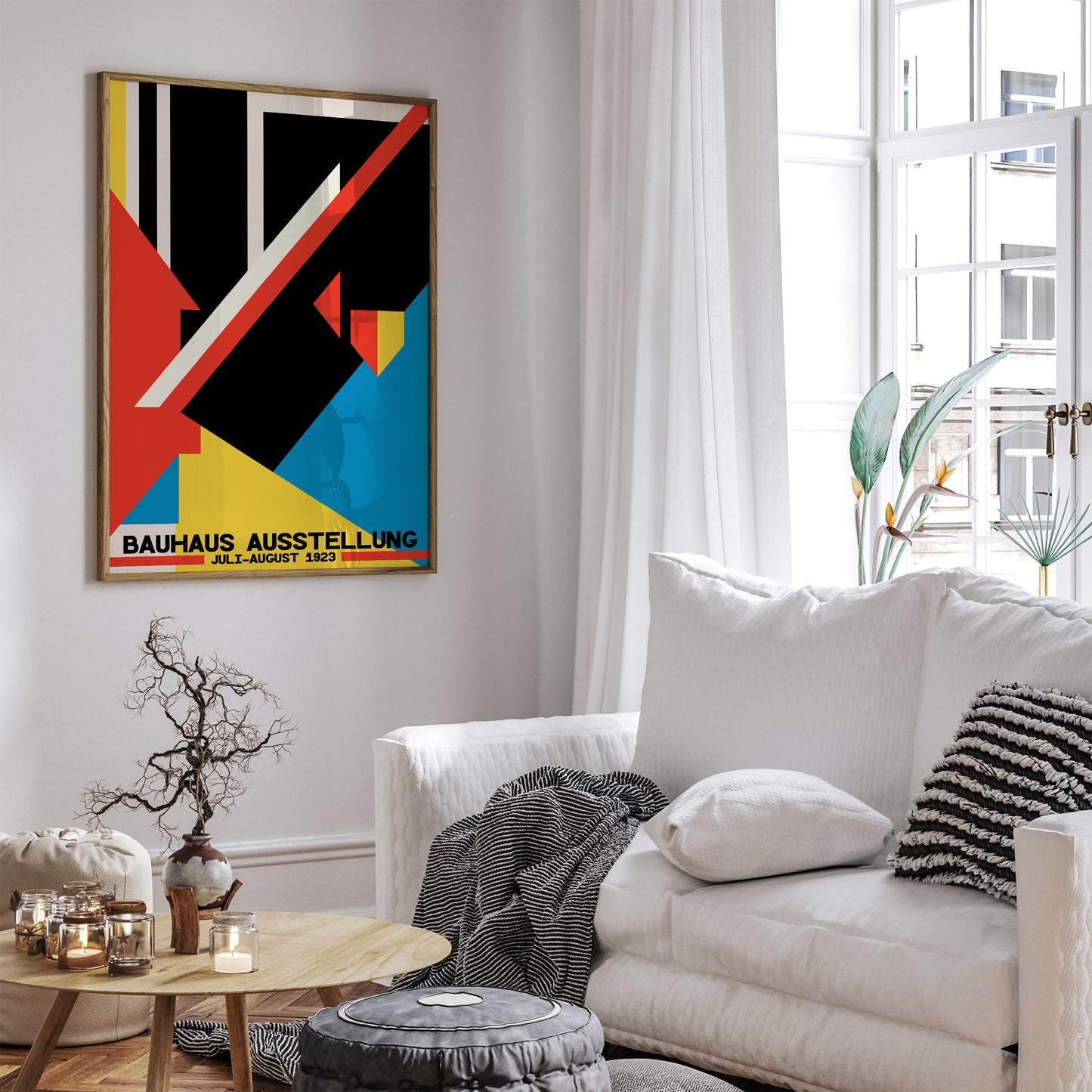 Retro Geometric Bauhaus Poster